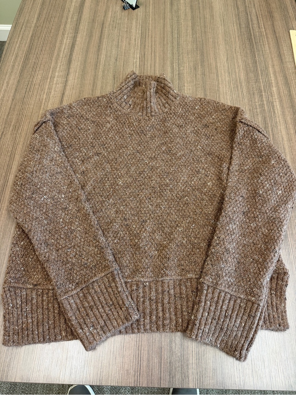 Blu Pepper Brown Turtleneck Sweater